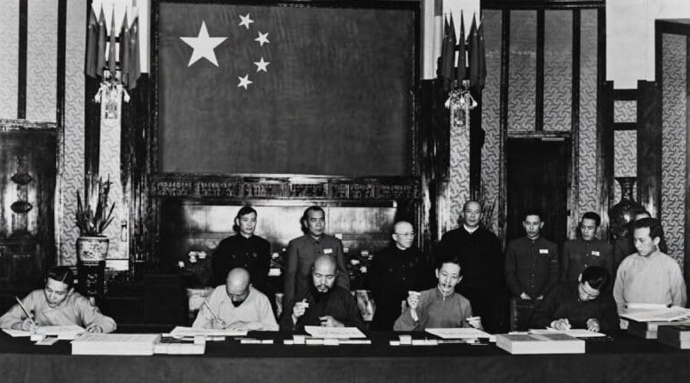 Historic image representing Tibet during the 1950s Chinese takeover